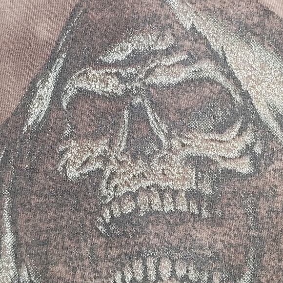 Skull Rocker Shirt M/L 20x29 Smokey Tie-Dye - Picture 13 of 13